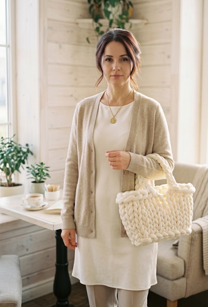 ##L’Hygge – Cesto Signature in Maglia XL##